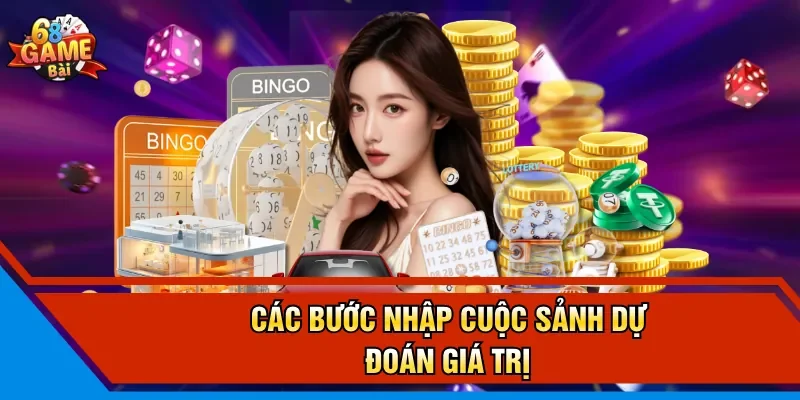 Các bước nhập cuộc sảnh dự đoán giá trị 