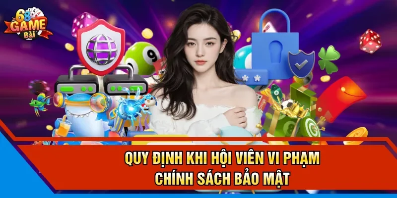 Quy định khi hội viên vi phạm chính sách bảo mật